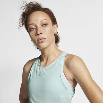 Nike Womens Dri-FIT Tank Top - Teal Tint/White - main image