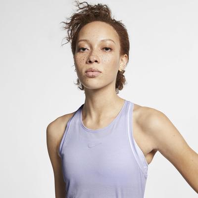 Nike Womens Dri-FIT Tank Top - Oxygen Purple/White - main image