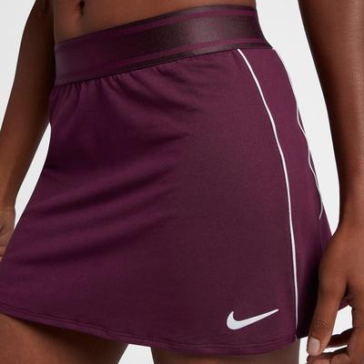 Nike Womens Dry Tennis Skort - Bordeaux/White - main image