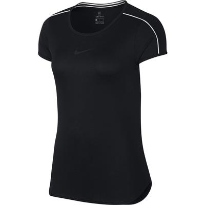 Nike Womens Dry Tennis Top - Black/White - main image
