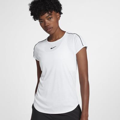 Nike Womens Dry Tennis Top - White/Black - main image