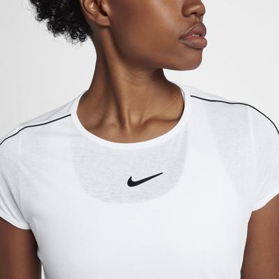 Nike Womens Dry Tennis Top - White/Black - main image