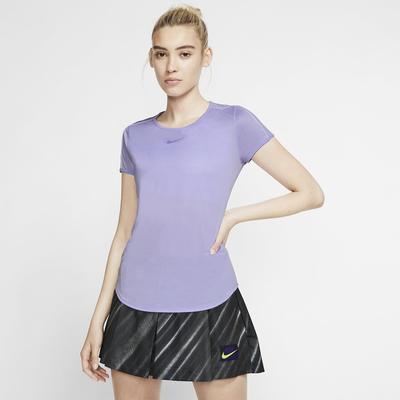 Nike Womens Dry Tennis Top - Purple Agate - main image