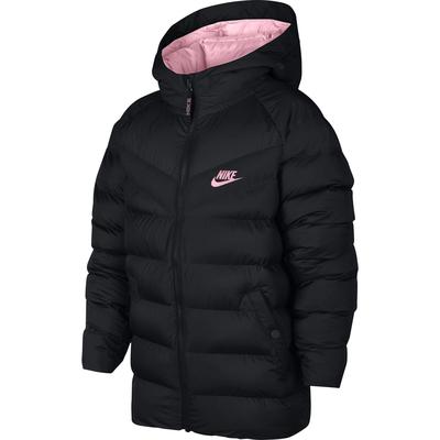 Synthetic Black/Pink Sportswear Jacket Nike Fill - Kids