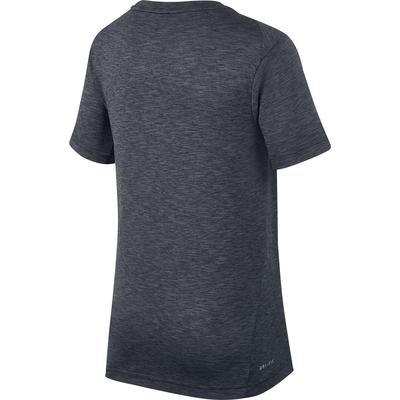 Nike Boys Dri-FIT Breathe Short Sleeve Training Top - Black/Cool Grey - main image