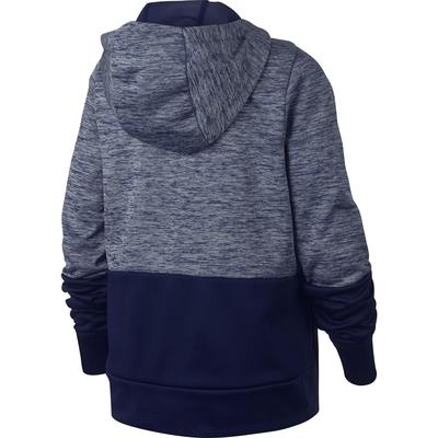 Nike Boys Dri-FIT Therma Full-Zip Training Hoodie - Blue Void/Blue Hero - main image
