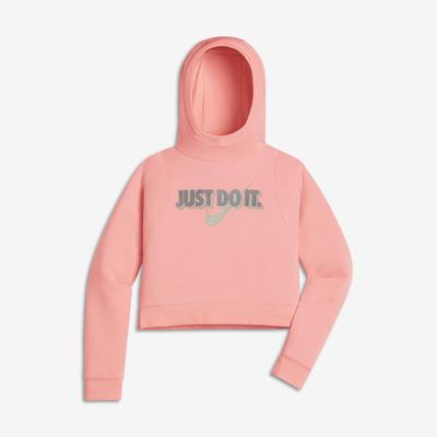 Nike Girls Sportswear Modern Hoodie - Bleached Coral - main image