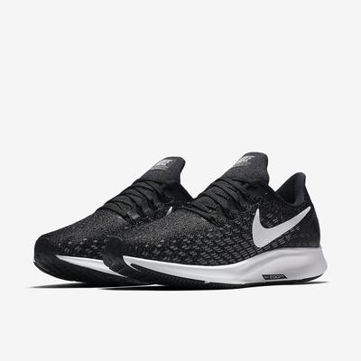 Nike Womens Air Zoom Pegasus 35 Running Shoes - Black/White/Gunsmoke - main image