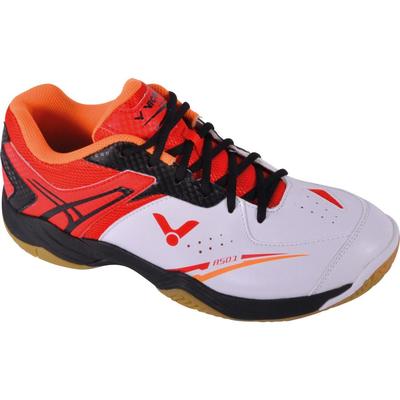 Victor Mens A501 Indoor Court Shoes - White/Black/Orange - main image