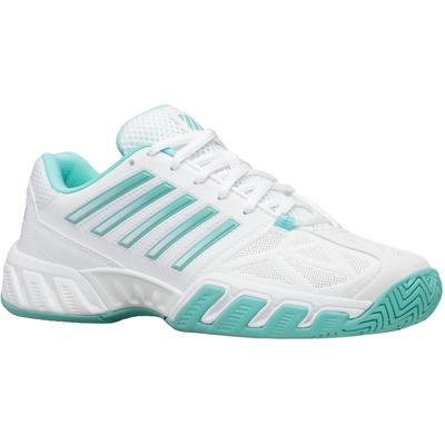 K-Swiss Womens BigShot Light 3 Tennis Shoes - White/Aruba Blue - main image