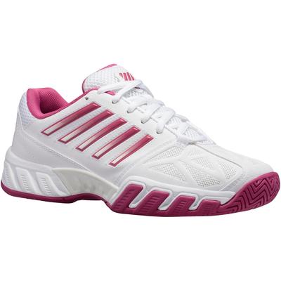 K-Swiss Womens Bigshot Light 3 Tennis Shoes - White/Cactus Flower
