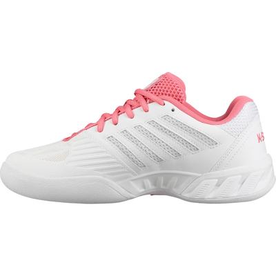 K-Swiss Womens Bigshot Light 3 Carpet Tennis Shoes - White/Pink Lemonade - main image