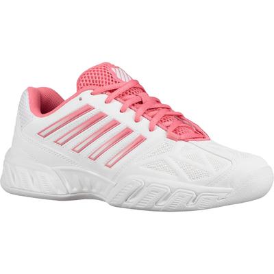 K-Swiss Womens Bigshot Light 3 Carpet Tennis Shoes - White/Pink Lemonade - main image
