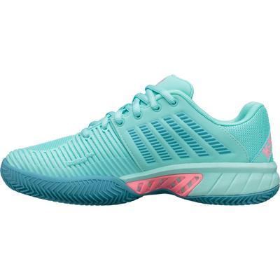 K-Swiss Womens Express Light 2 HB Tennis Shoes - Aruba Blue/Soft Neon Pink - main image
