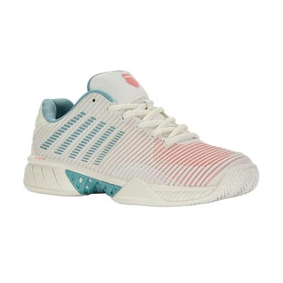 K-Swiss Womens Hypercourt Express 2 Court Tennis Shoes - Nile Blue/Desert Flower