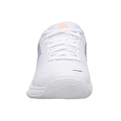 K-Swiss Womens Hypercourt Express 2 Tennis Shoes - White/Peach