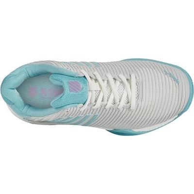 K-Swiss Womens Hypercourt Express 2 HB Court Tennis Shoes - White/Angel Blue - main image