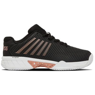 K-Swiss Womens Hypercourt Express 2 HB Court Tennis Shoes - Black/Rose Gold - main image