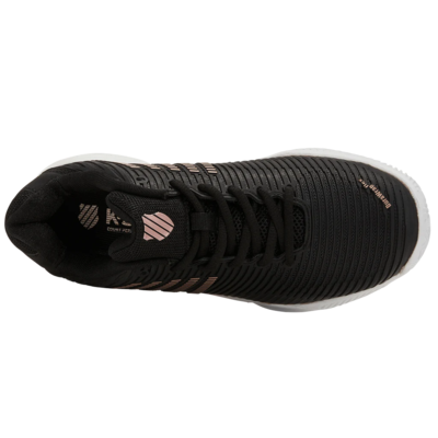 K-Swiss Womens Hypercourt Express 2 HB Court Tennis Shoes - Black/Rose Gold - main image