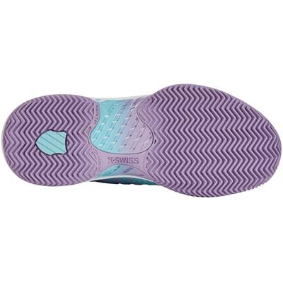 K-Swiss Womens Hypercourt Supreme HB Tennis Shoes - Angel Blue/Sheer Lilac/Brilliant White