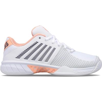 K-Swiss Womens Express Light 2 Tennis Shoes - White/Peach Nectar - main image