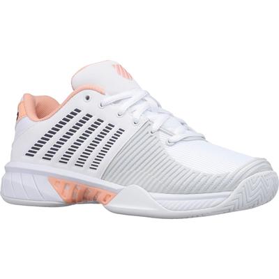 K-Swiss Womens Express Light 2 Tennis Shoes - White/Peach Nectar - main image
