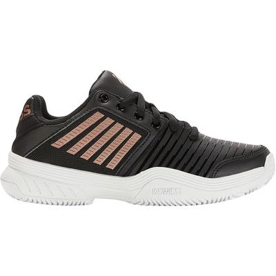 K-Swiss Womens Court Express HB Tennis Shoes - Black/Rose Gold - main image