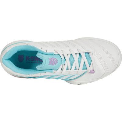 K-Swiss Womens Bigshot Light 4 Tennis Shoes - Brilliant White/Angel Blue/Sheer Lilac - main image