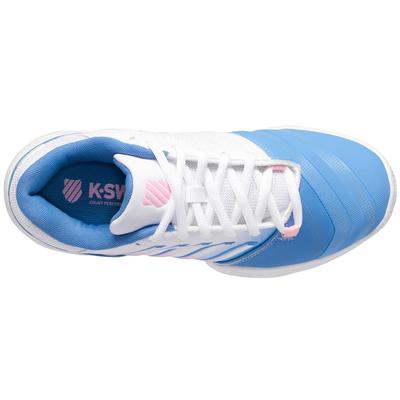 K-Swiss Womens Bigshot Light 4 Tennis Shoes - White/Light Blue - main image