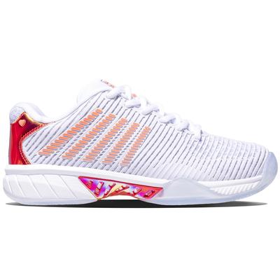 K-Swiss Womens Hypercourt Express 2 x Lucky In Love Tennis Shoes - White/Orange Glow - main image