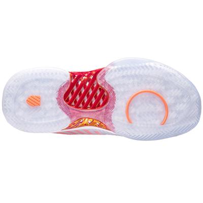 K-Swiss Womens Hypercourt Express 2 x Lucky In Love Tennis Shoes - White/Orange Glow - main image