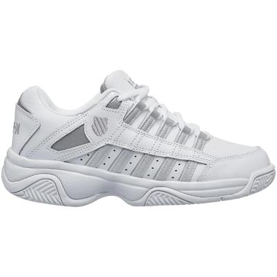 K-Swiss Womens Court  Prestir Tennis Shoes - White/Grey Silver - main image