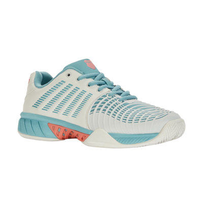 K-Swiss Womens Express Light 3 Tennis Shoes - White/Nile Blue - main image