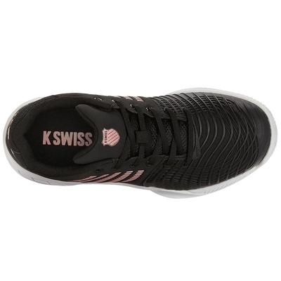 K-Swiss Womens Express Light 3 HB Court Tennis Shoes - Black/Rose Gold