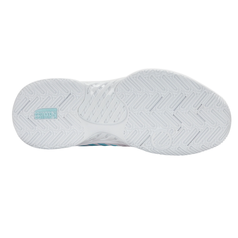 K-Swiss Women Express Light 3 Padel Shoes - White / Soft Neon Blue / Neon Bubble Gum - main image
