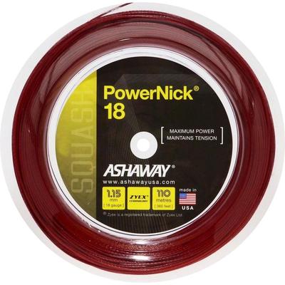 Ashaway PowerNick 18 110m Squash String Reel - Red