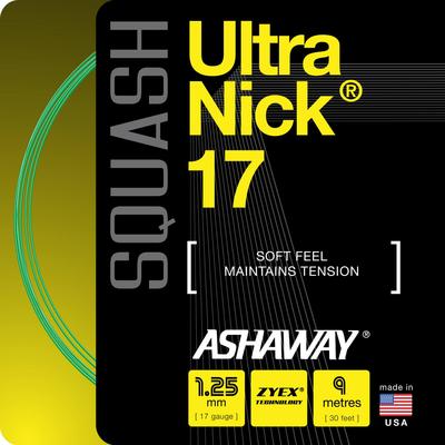Ashaway UltraNick 17 Squash String Set - Green - main image