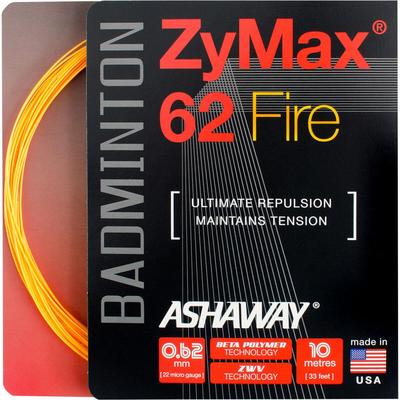 Ashaway Zymax 62 Fire Badminton String Set - Orange - main image