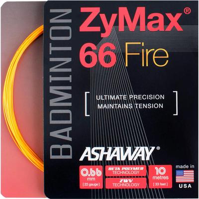 Ashaway Zymax 66 Fire Badminton String Set - Orange - main image