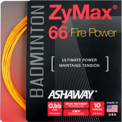 Ashaway Zymax 66 Fire Power Badminton String Set - Orange - main image