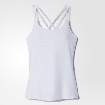Adidas Womens All Premium Strappy Tank Top - White - main image