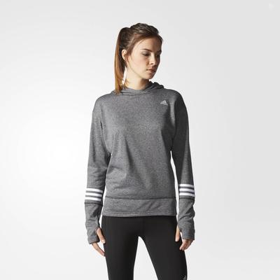 Adidas Womens Response Icon Hoodie - Dark Grey Heather - main image