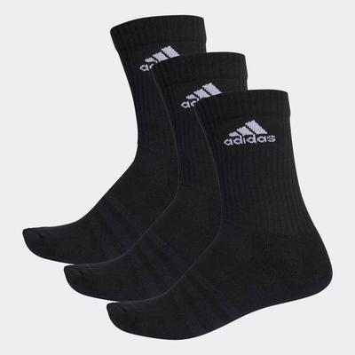 Adidas 3-Stripes Performance Crew Socks (3 Pairs) - Black/White