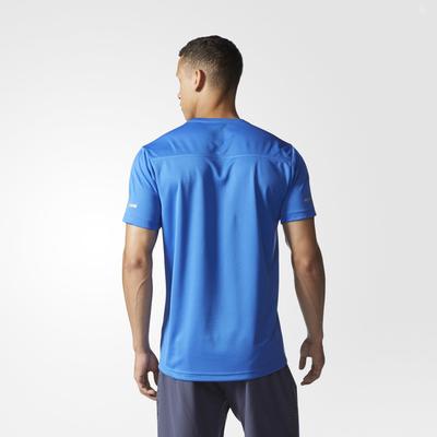 Adidas Mens Sequencials Climalite Running Tee - Blue - main image