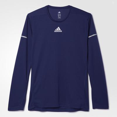 Adidas Mens Sequencials Climalite Running Tee - Midnight Indigo - main image