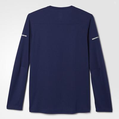 Adidas Mens Sequencials Climalite Running Tee - Midnight Indigo - main image