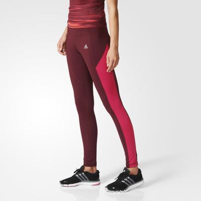 Adidas Womens Techfit Climawarm Tights - Maroon - main image