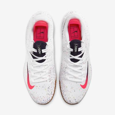 Nike Mens Air Zoom Zero Tennis Shoes - White/Laser Crimson