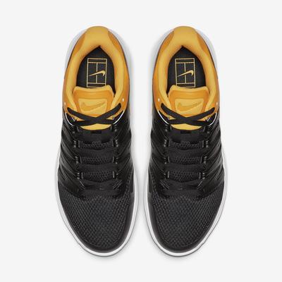 Nike Mens Air Zoom Prestige Tennis Shoes - Black/White/Gold - main image