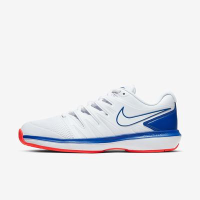Nike Mens Air Zoom Prestige Tennis Shoes - White/Game Royal/Flash Crimson - main image